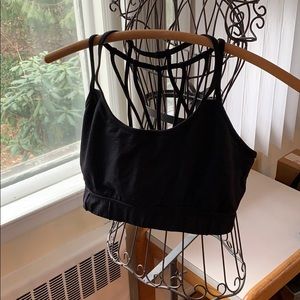 Fabletics Black Sports Bra - XL